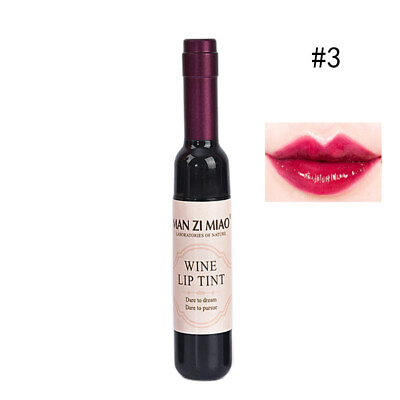 #ad Red Wine Bottle Waterproof Long Lasting Stained Matte Lip Gloss Lipstick A9K2 $1.46