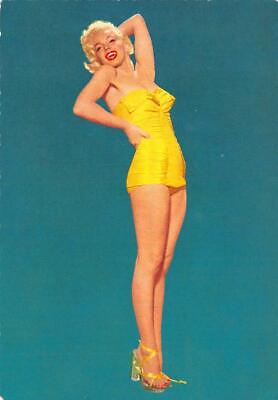 #ad MARILYN MONROE Bathing Suit Actress Pin Up Risque c1950s Rare Vintage Postcard $35.99