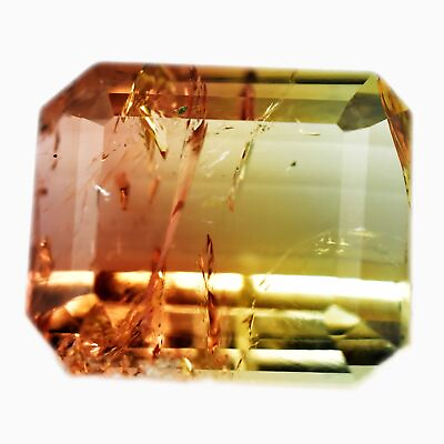 #ad 6 Cts Natural BI Color Tourmaline Radiant GTL Certified Untreated Loose Gemstone $191.99