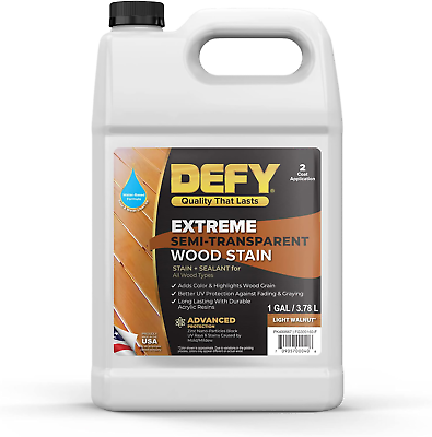 #ad Defy Extreme Wood Stain Light Walnut 1 gallon $74.09