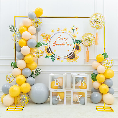 #ad Arch Metal Stand Backdrop Flower Balloon Frame For Party and Wedding 9.8x9.8FT $63.88