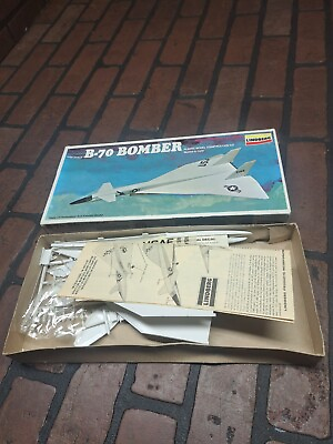 #ad Lindberg B 70 Bomber 1 180 Scale Plastic Model Kit 1981 $12.59