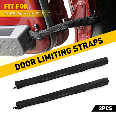 #ad Door Limiting Wire Straps Check Protecting Harness Jeep for Wrangler JK 2007 21 $12.34