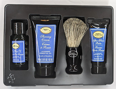 #ad NEW 💈The Art of Shaving NY Shaving Kit 4 Piece Starter Set TRAVEL SIZE Lavender $15.99