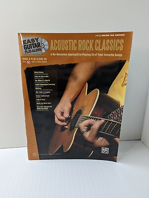 #ad EASY GUITAR PLAY ALONG ACOUSTIC GUITAR CLASSICS BOOK AND CD Alfred $14.96
