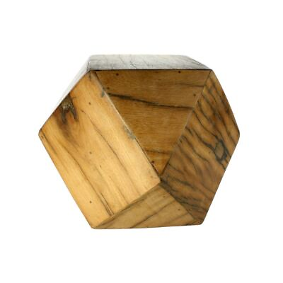 #ad Elegant Wooden Geometric Sculpture $190.59