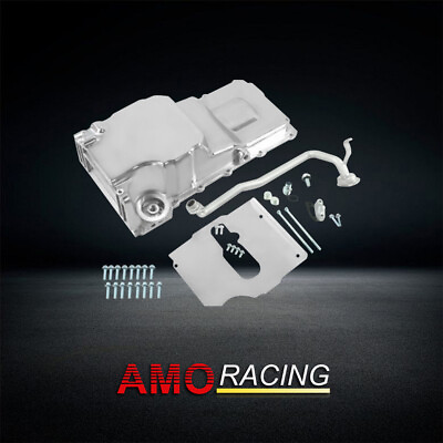 #ad GM Aluminum Swap Oil Pan 6qt Fits LS Engine 5.3 6.0 Retrofit Low Fit Polished $284.88