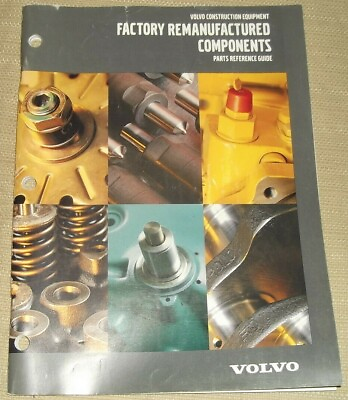 #ad VOLVO FACTORY REMANUFACTURED COMPONENTS PARTS REFERENCE MANUAL BOOK CATALOG $29.99