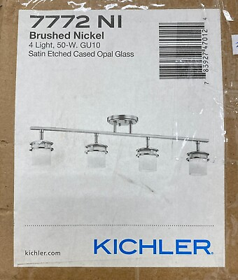 #ad KICHLER Hendrik 4 Light Semi Flush Ceiling Fixture 7772NI Brushed Nickel Light $214.99