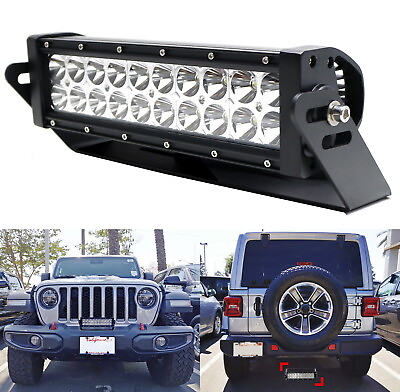 #ad #ad Bumper Mount 60W LED Light Bar Kit w Bracket Wirings For Jeep Wrangler JK JL $71.99