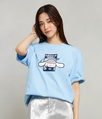 #ad Adidas Originals x Hello Kitty Cinnamoroll Graphic Oversized T shirt Sky Blue $77.85