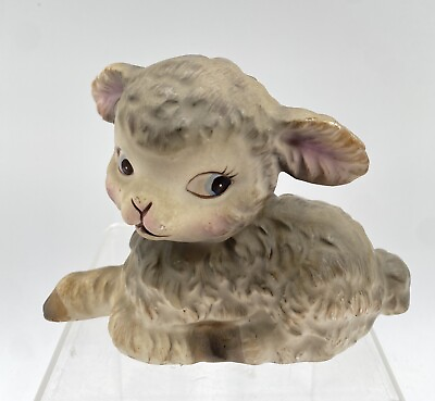 #ad Vintage Lefton Lamb Figurine #3102 $12.00