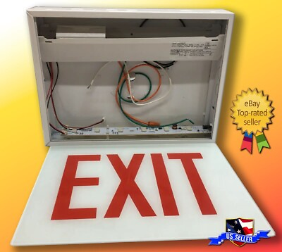 #ad Exit Sign CHX71 Emergency Integrated LED Light Steel General Purpose White 60Hz $75.00