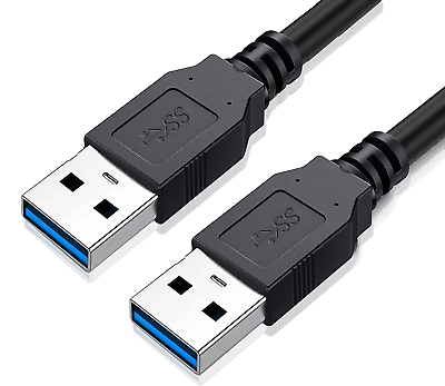 #ad USB to USB Cable 3FT USB 3.0 Cable USB a to USB a USB Male to Male Double End $7.04