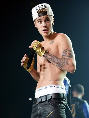 #ad V2511 Justin Bieber Hot Shirtless Tattoo Music Singer Decor WALL POSTER PRINT CA C $18.95