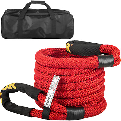 #ad VEVOR 7 8quot; x 21#x27; Recovery Rope Kinetic Energy Tow Rope 21970LBS w Carry Bag $48.99