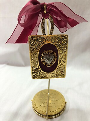 #ad Decorative Brass Heart with 1 Corinthians 13:13 verse Love $9.99