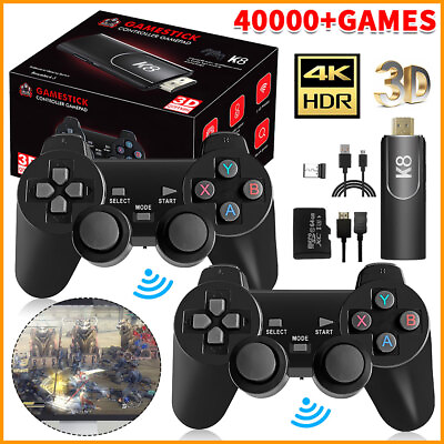 #ad 128G 40000Games Stick Retro Game Console 4K HD 2.4G Wireless Controller 2024 $36.95