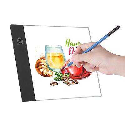 #ad A5 LED Light Pad Slim Copyboard Tracing Drawing Digital Graphic Tablet Art Craft $18.32