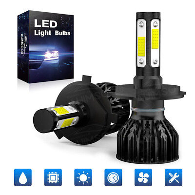 #ad 2pcs LED Headlight Light Bulbs Highamp;Low Beam for Hino 145 165 185 258 268 338 $32.99