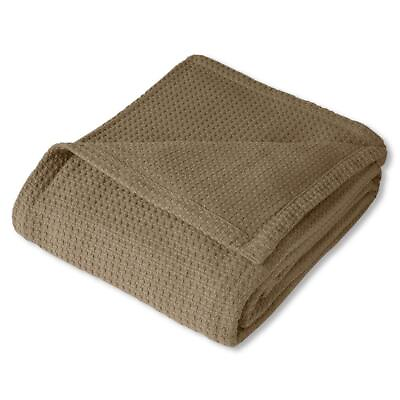 #ad Sweet Home Collection Bed Blankets Cotton Oversized and Reversible in Taupe $81.33