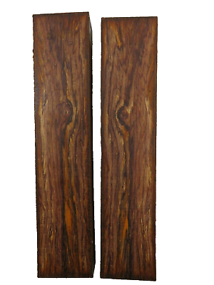 #ad Set of 2 Cocobolo Knife Scale Tool Handle Turning Wood Blank 5quot; x 1 1 2quot; x 1quot; $15.26