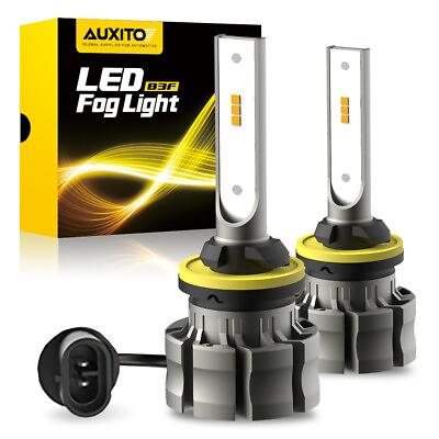 #ad AUXITO 880 890 892 CSP LED Fog Light Driving 50W Bulbs 3000K Waterproof Yellow $20.89