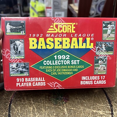 #ad 1992 SCORE BASEBALL COMPLETE COLLECTOR SET FACTORY SEALED $25.00