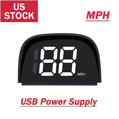 #ad US STOCK GPS HUD MPH Head Up Display Speedometer Car Digital Speed Universal $18.04
