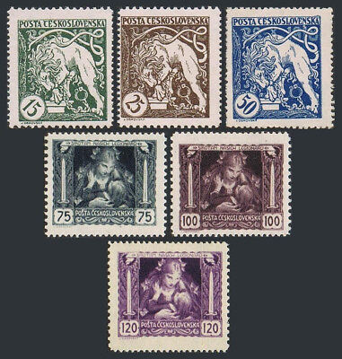 #ad Czechoslovakia 1919 Mint NH Semi Postals Honors World War I Heroes STOCK SCAN $4.97