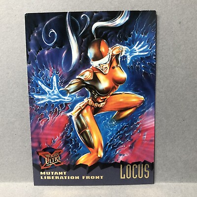 #ad 1995 Fleer Ultra X Men Locus Mutant Liberation Front #82 $1.80