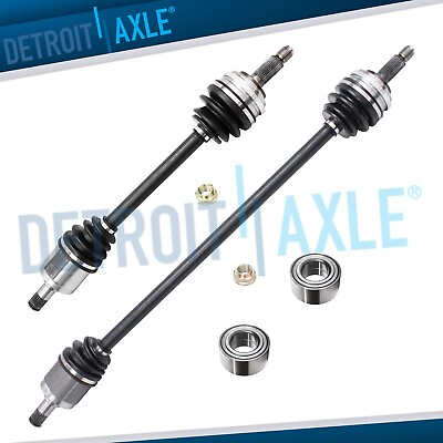 #ad Front Wheel Bearings CV Axle Shafts for 1998 2002 Honda Accord 2.3L Automatic $138.61