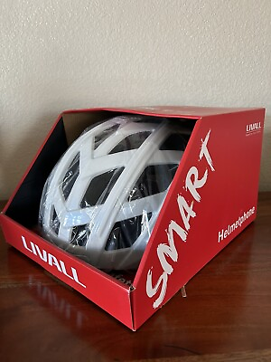 #ad Livall BH60SE Bluetooth Smart Sport Cycling Helmet: White Size 55 61cm NEW $85.00