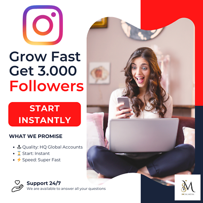 #ad 3000 F InstaFame Pack Follow Instant Start 24hrs Delivery 🚚💨 HQ Global $14.40