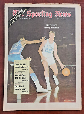 #ad January 31 1970 The Sporting News Kentucky Wildcats Mike Pratt $17.95