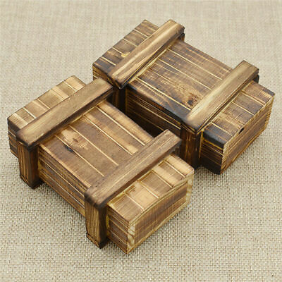 #ad 2pc 1 6 Scale Military Bullets Ammunition Boxes Wooden Toy Model Action Figures GBP 3.69
