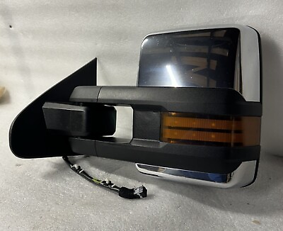 #ad ⭐️USED⭐️REPAIRED⭐️OEM⭐️GM Chrome and Black Driver Side Power Folding Mirror $275.00