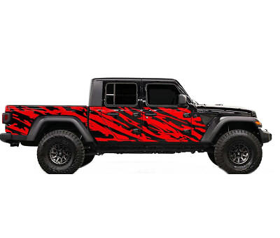 #ad Graphic Mud Splash Car Side Sticker For Jeep Gladiator Bed Trunk Decal 2018 2021 $122.19