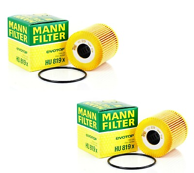 #ad New Pair Set of 2 Engine Oil Filters For Volvo C70 S40 S60 XC70 XC90 Mann $18.95