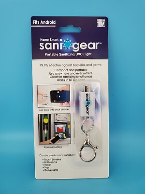 #ad Sani Gear Travel Sanitizing UVC Light Android Portable Key Chain Perfect Gift $19.89