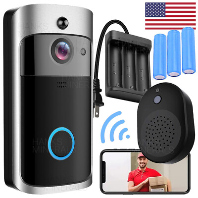 #ad Smart WiFi Video Doorbell Wireless Door Bell Phone Ring Intercom Security Camera $49.98