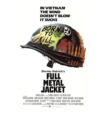 #ad Full Metal Jacket Movie Poster 24quot; x 36quot; $19.75