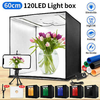#ad #ad PULUZ 24quot; Large LED Light Box Photo Tent Dimmable Photography Studio Shooting $79.99