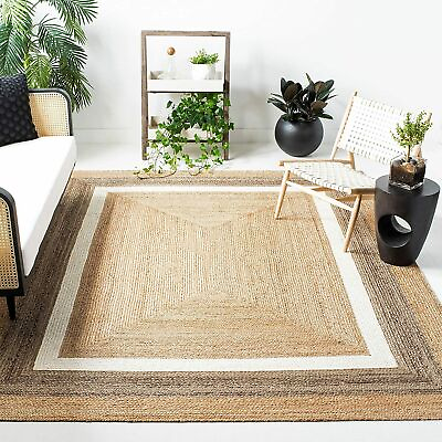 #ad Jute Runner Rug 100% Natural Braided Handmade Carpet Reversible Living Area Rug $85.08