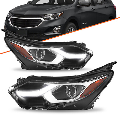 #ad For 2018 2021 Chevy Equinox HID Xenon w LED DRL Headlight Passenger Driver Set $255.99