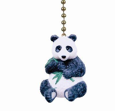 #ad Panda Bear Eating Bamboo Ceiling Fan Light Dimensional Pull $12.99