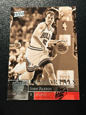#ad 2009 10 Upper Deck Immortals John Paxson #275. Bulls $2.60