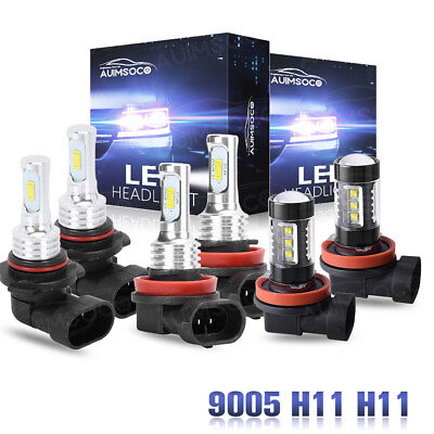#ad For Lexus IS250 2011 2015 6X LED Headlight High Low Beam Fog Light Bulbs Combo $35.98