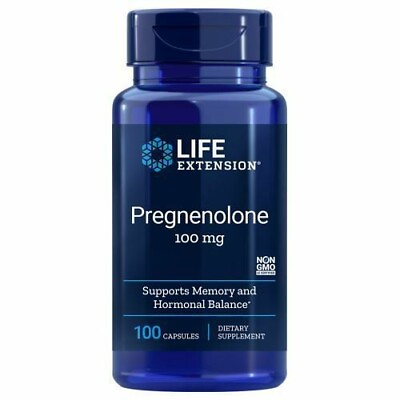 #ad Pregnenolone 100 caps 100 mg by Life Extension $11.18