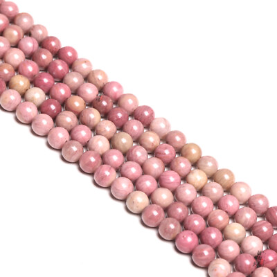 #ad 100 Strand 15quot; Wholesale Natural Rhodochrosite Stone Round Loose Beads 8MM DIY $379.99
